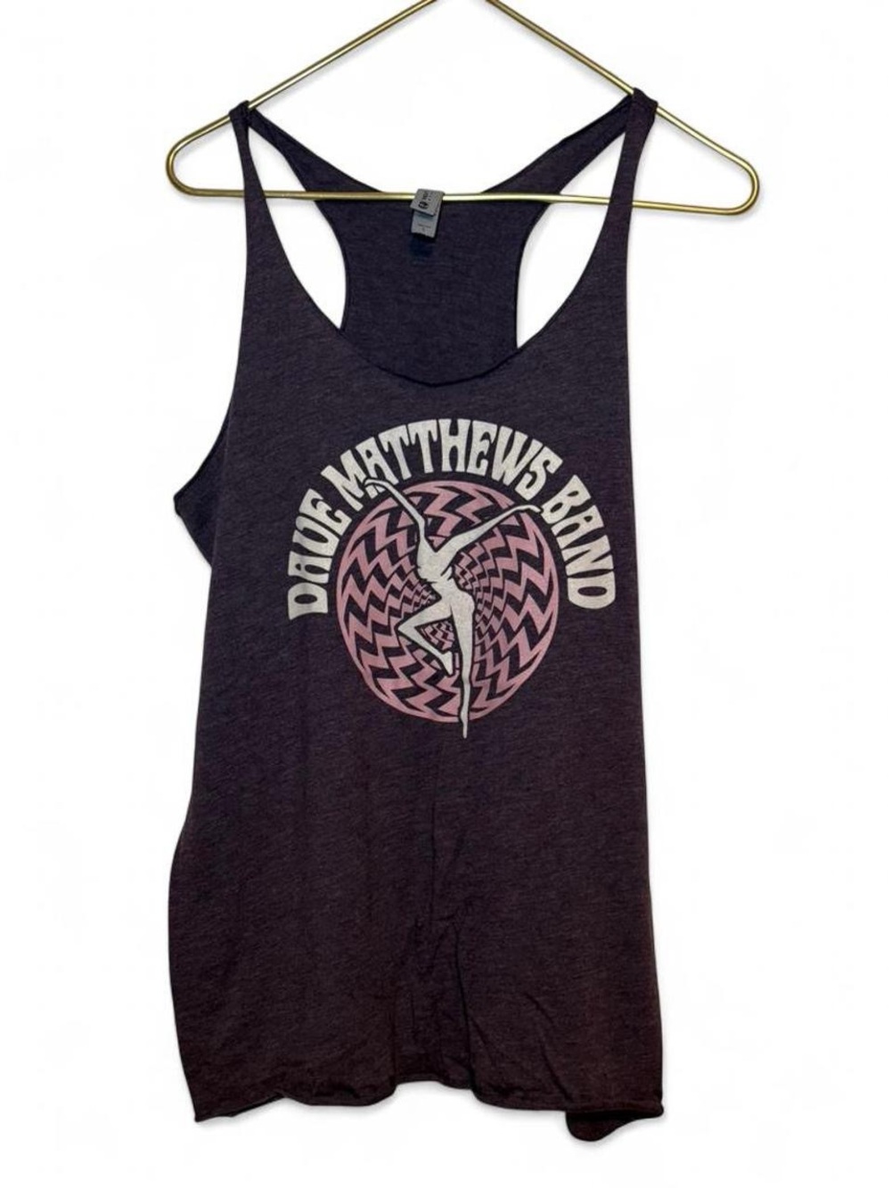 Dave Matthews Band Graphic Racerback Tank - Purple with Pink Logo